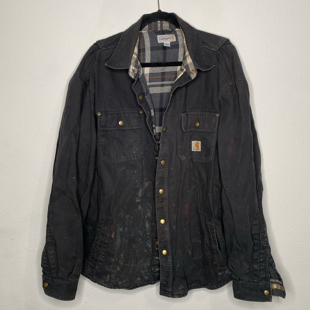 Men’s Carhartt Grey Utility Jacket Size XL